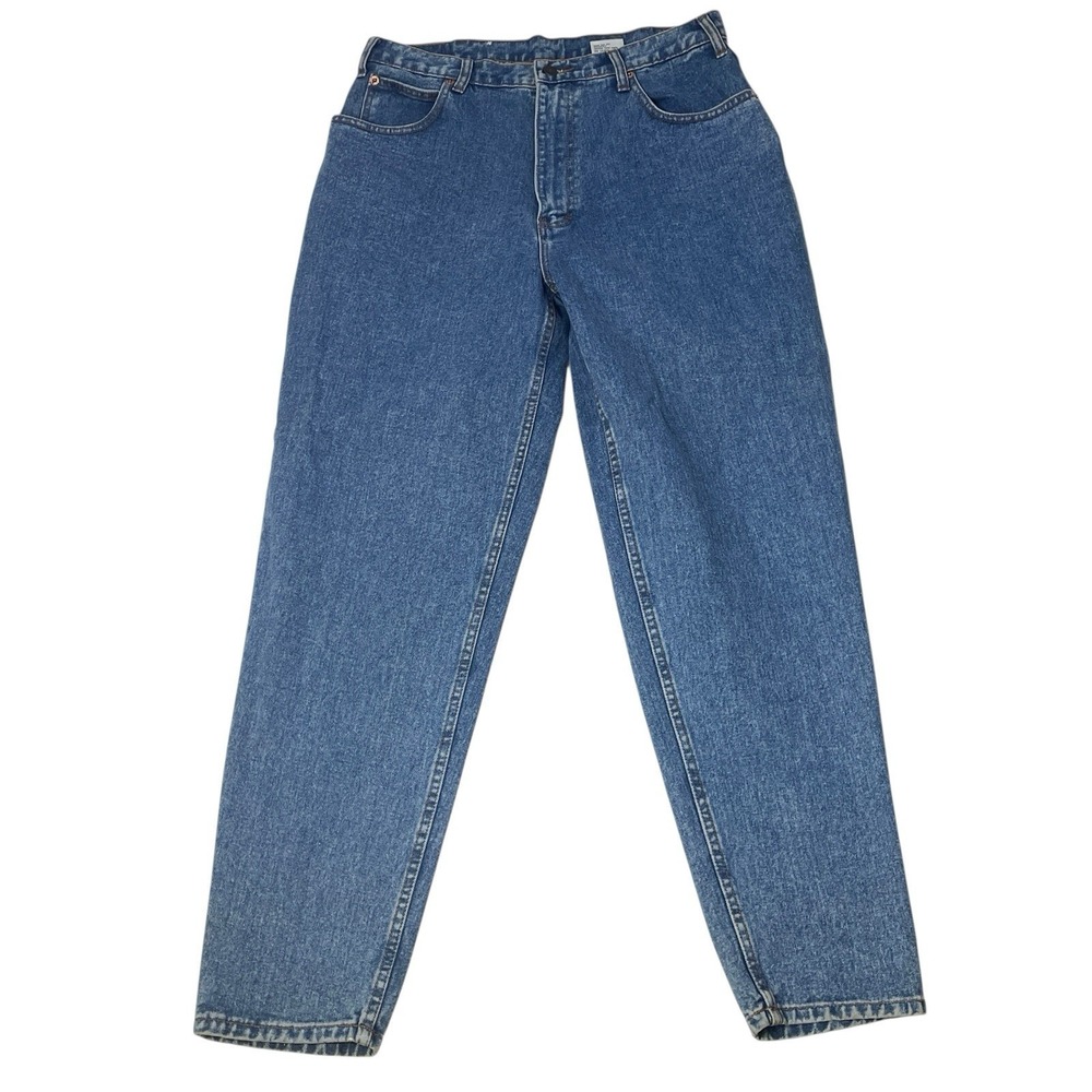 Jordache High Rise Mom Jeans Blue Denim Tapered Leg Women's 16W 90s Y2K